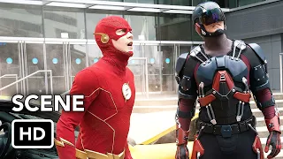 The Flash 8x01 "Flash and Atom vs. Despero" Scene (HD) Crossover Event