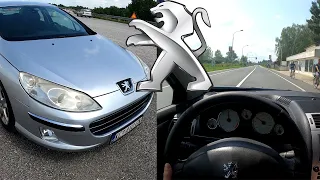 Peugeot 407 2.0 HDi 2007 (134HP) - POV Test Drive & Acceleration