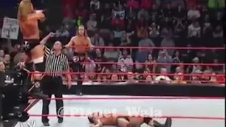 WWE TRIPLE H highly drunk in the ring  very funny