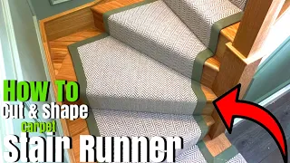 How To Template & Shape A Custom Carpet Stair Runner