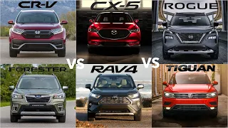 Which Is The BEST Compact SUV? 2021 Nissan Rogue vs CR-V vs CX-5 vs Forester vs RAV4 vs Tiguan