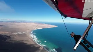 2024 March Hanggliding on Lanzarote at Famara