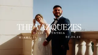 Elvis + Cynthia 02.24.24 Wedding Film | Monty's Coconut Grove | Sony FX30