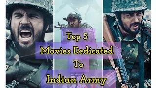 Top 5 Best Movies Dedicated to Indian Army: 2024 🇮🇳🔥🎥 #viral #india #bollywood #youtubevideo