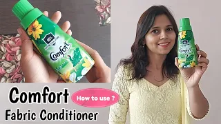 Comfort Fabric Conditioner Review & Demo | How to use Comfort Fabric Conditioner in Hindi