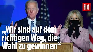 US-Wahl ist spannend: Joe Biden gibt Statement ab