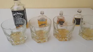 Сравнение Виски: Джек Дэниелс N.07 , Single Barrel,  Gentleman и Балантайс