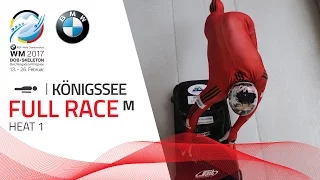 Full Race Men's Skeleton Heat 1 | Königssee | BMW IBSF World Championships 2017