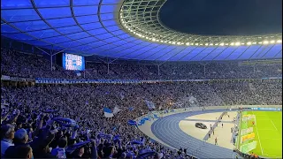 "Du bist der Sportclub uns'rer Stadt...!" - Die Ostkurve in Topform beim Hertha-Sieg gegen Rostock!