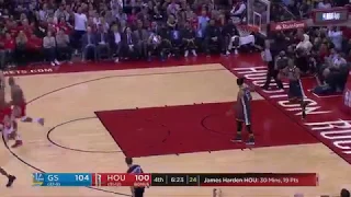 Rockets vs Warriors final minutes