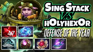 45 MINS OF DEFENSE AGAINST HOLYHEXOR STACK (SingSing Dota 2 Highlights #1621)