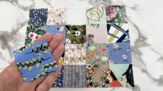 Amazing patchwork idea from leftover fabric. Sewing and Patchwork for beginners.