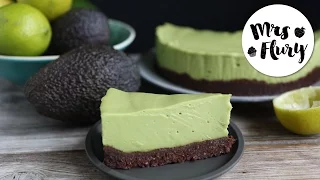 Avocado cheesecake vegan, gluten-free, without sugar | No-bake recipe | Mrs. Flury