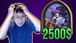 THIS HEIST BOSS LOST ME 2500$ !! | Rise of Shadows | Hearthstone