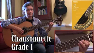 Chansonnete-Trinity College London Classical Guitar Grade 1 exams 2020 onwards