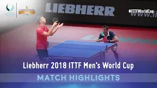 Vladimir Samsonov vs Hugo Calderano I 2018 ITTF Men's World Cup Highlights (Group)