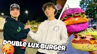 I WENT TO DANNY LUX RESTAURANT TO TRY THE DOUBLE LUX BURGER!!!