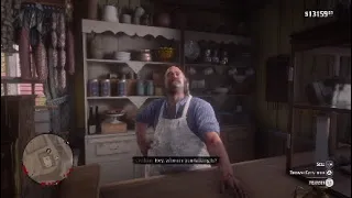 RDR2 - ALL interactions with Pearson in the Epilogue at Rhodes general store