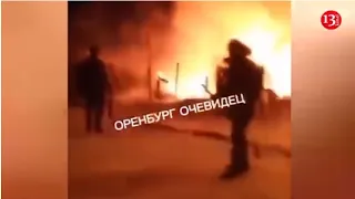 Drunken Russian conscripts burn their camps - tents were engulfed in flames