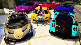 GTA 5 - Stealing Luxury Cars with Franklin! (Real Life Cars #83)
