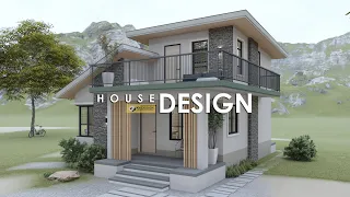 SMALL HOUSE DESIGN | 2 STOREY WITH DECK | 7.50m x 8.00m (106 sqm TFA) | 3 BEDROOM