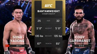 UFC 5 Gameplay Song Yadong vs Cody Garbrandt