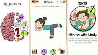 Brain Test 2 Fitness with Cindy Level 1-20 Walkthrough