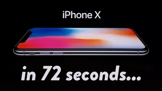 iPhone X Event: Everything you need to know in 72 seconds...