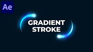 Gradient Stroke Animation in After Effects - After Effects Tutorial | No Plugins