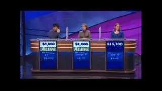 Arthur Chu Eliminated on Jeopardy! March 12 2014
