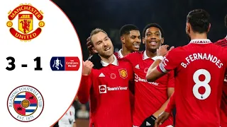 Manchester United vs Reading 3 - 1 | Quarter Final FA Cup 2022/2023