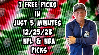 NFL & NBA Best Bets for Today Picks & Predictions Monday 12/25/23 | 7 Picks in 5 Minutes