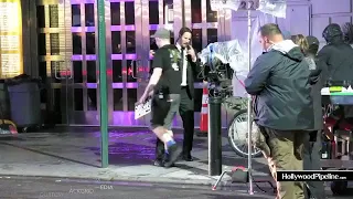 Keanu Reeves is seen limping in pain after filming scenes for 'John Wick 3'    Once the scene ends y