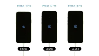 Boot Speed Test - iPhone 13 Pro vs iPhone 12 Pro vs iPhone 11 Pro