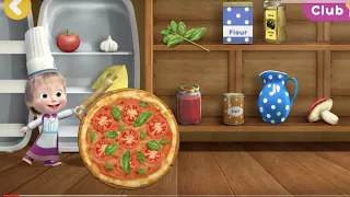 Masha and the Bear Pizzeria - Make the Best Homemade Pizza for Your Friends! | Masha Games1