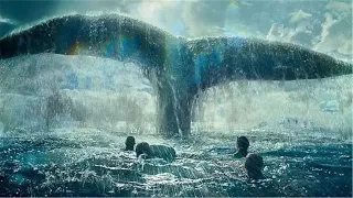 根據真實事件改編的災難電影，鯨魚王報復人類，瞬間掀翻3艘小船