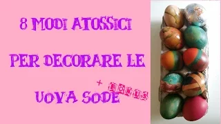 Come COLORARE le UOVA | UOVA SODE DECORATE per PASQUA