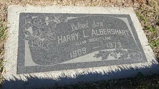 Actor Allan 'Rocky' Lane Grave Inglewood Cemetery LA CA USA December 18, 2020