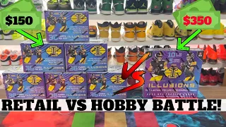 2022 Panini Illusions Football Hobby Box vs Retail Blasters!