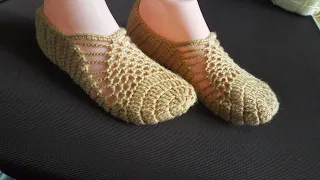 How to  handmade crochet for women winter slippers( Tutorial)