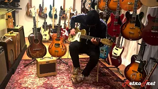 Marc Ribot Playing his Harmony H-44 Stratotone which is now available at Retrofret!