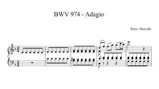 Bach / Marcello Adagio - Concerto in D minor, BWV 974