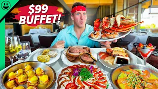 $18 vs $99 Las Vegas Buffet!! Unlimited Lobster!!