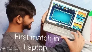 Playing 8 ball pool in laptop 😅 | FUNNY 8BP |