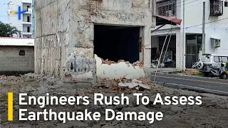 Engineers Rush To Assess Earthquake Damage as Aftershocks Shake Taiwan | TaiwanPlus News