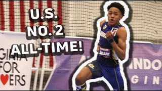 Bullis Star Quincy Wilson Runs Second-Fastest Boys 500m In U.S. High School History At VA Showcase!
