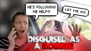 I Followed My GIRLFRIEND DISGUISED As A ROBBER!! *BAD IDEA*