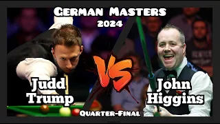 Judd Trump vs John Higgins - German Masters Snooker 2024 - Quarter-Final Live (Full Match)