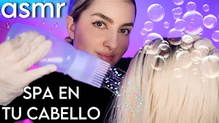 asmr SPA de cabeza con lavado, masaje, tratamiento, aromaterapia para dormir deli