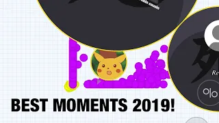 MY BEST MOMENTS OF 2019! (Agar.io Mobile Gameplay!)